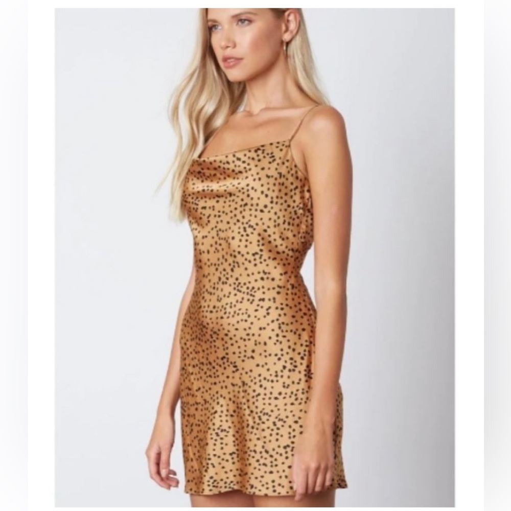 Cotton Candy LA Cheetah Slip Dress